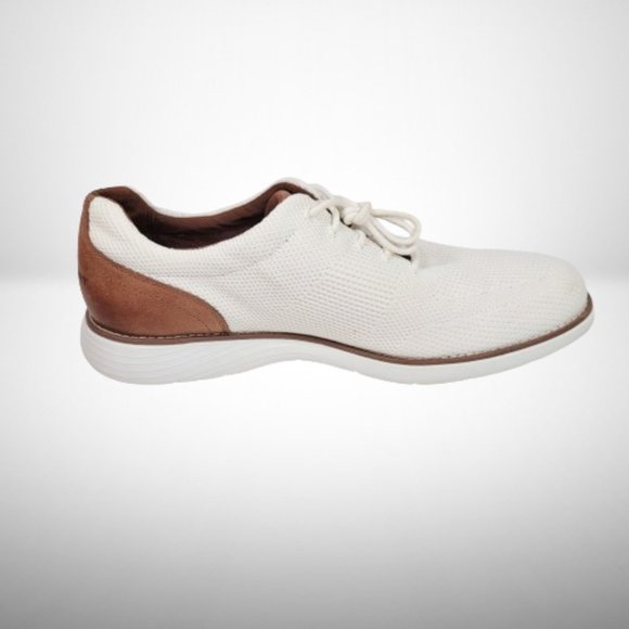 ROCKPORT GARETT MESH LACEUP WHITE W/TAN SNEAKERS / SHOES / OXFORD - Picture 7 of 13